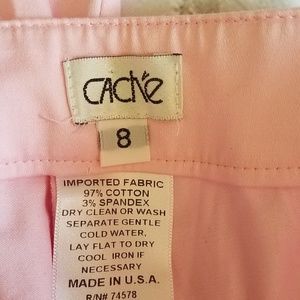 Cache Pants - Cache Pink Capri Pants Cache Pants - Cache Pink Capri Pants